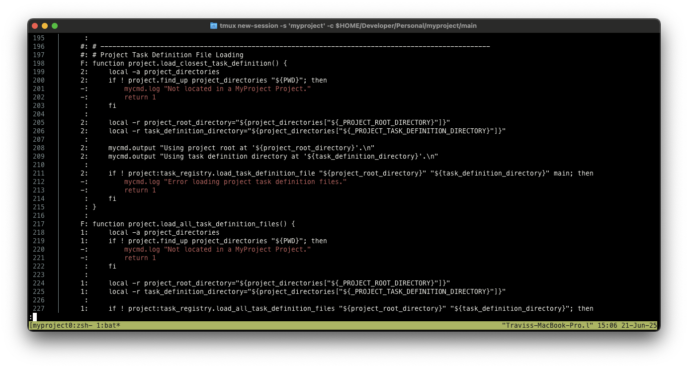 Viewing Coverage Annotated Source